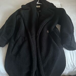 Universal Thread Black Long Sherpa Jacket